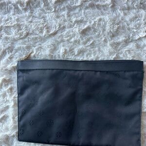 Torry Burch Black Logo Clutch